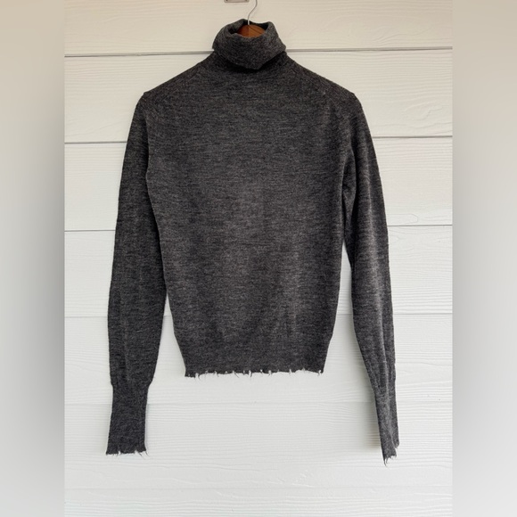 ZARA Women’s Turtleneck Sweater Gray Size S Alpaca Wool Blend NWT - Picture 10 of 10